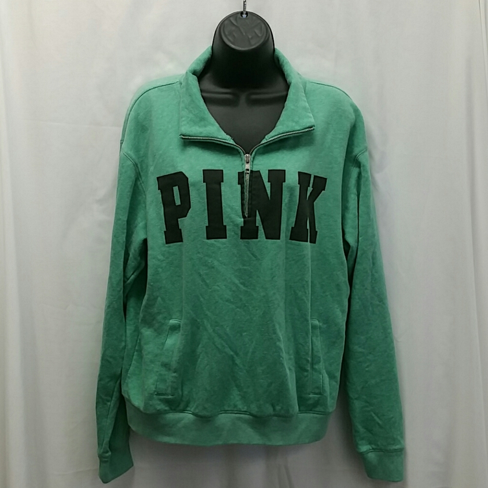 Pink Pullover quarter zip size medium